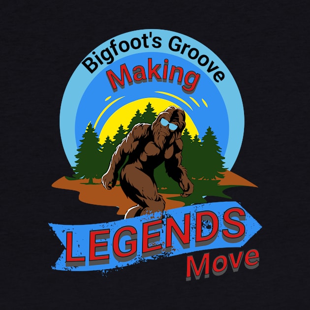 Bigfoot's Groove Making Legends Move - Bigfoot dance by JJ Art Space